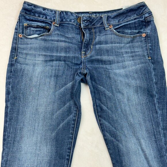 American Eagle Outfitters Skinny Stretch Jeans Blue Women's Size 6 W28 L36 - Picture 3 of 16